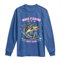 Funny Make Fishing Great Again Long Sleeve Shirt Fisherman Gift - Wonder Print Shop