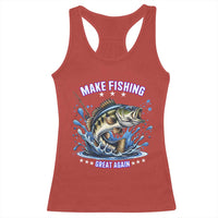 Funny Make Fishing Great Again Racerback Tank Top Fisherman Gift - Wonder Print Shop