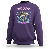 Funny Make Fishing Great Again Sweatshirt Fisherman Gift - Wonder Print Shop