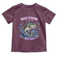 Funny Make Fishing Great Again Toddler T Shirt Fisherman Gift - Wonder Print Shop