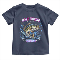 Funny Make Fishing Great Again Toddler T Shirt Fisherman Gift - Wonder Print Shop