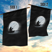 Funny Fisherman Gift Garden Flag Bigfoot Fishing - Wonder Print Shop
