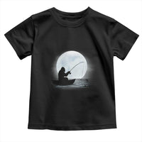 Funny Fisherman Gift Toddler T Shirt Bigfoot Fishing - Wonder Print Shop