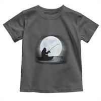 Funny Fisherman Gift Toddler T Shirt Bigfoot Fishing - Wonder Print Shop