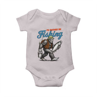 Id Rather Be Fishing Baby Onesie Funny Bigfoot Fishing - Wonder Print Shop