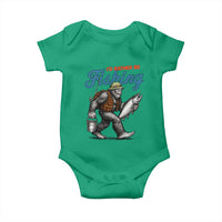 Id Rather Be Fishing Baby Onesie Funny Bigfoot Fishing - Wonder Print Shop