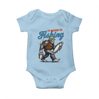 Id Rather Be Fishing Baby Onesie Funny Bigfoot Fishing - Wonder Print Shop