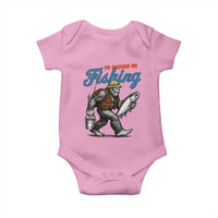 Id Rather Be Fishing Baby Onesie Funny Bigfoot Fishing - Wonder Print Shop