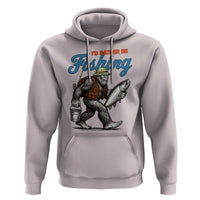 Id Rather Be Fishing Hoodie Funny Bigfoot Fishing - Wonder Print Shop