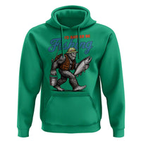 Id Rather Be Fishing Hoodie Funny Bigfoot Fishing - Wonder Print Shop