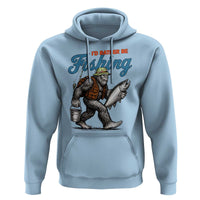 Id Rather Be Fishing Hoodie Funny Bigfoot Fishing - Wonder Print Shop
