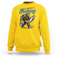 Id Rather Be Fishing Sweatshirt Funny Bigfoot Fishing - Wonder Print Shop