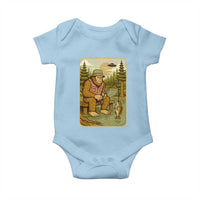Funny Bigfoot Alien Baby Onesie Fishing Lover Gift - Wonder Print Shop