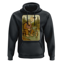 Funny Bigfoot Alien Hoodie Fishing Lover Gift - Wonder Print Shop