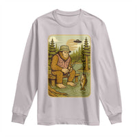 Funny Bigfoot Alien Long Sleeve Shirt Fishing Lover Gift - Wonder Print Shop