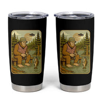 Funny Bigfoot Alien Tumbler Cup Fishing Lover Gift