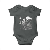 Halloween Skeleton Fishing Baby Onesie Funny Fisherman Gift - Wonder Print Shop