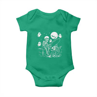 Halloween Skeleton Fishing Baby Onesie Funny Fisherman Gift - Wonder Print Shop