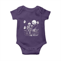 Halloween Skeleton Fishing Baby Onesie Funny Fisherman Gift - Wonder Print Shop