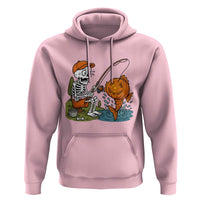 Halloween Fishing Lover Hoodie Skeleton Humor Gift - Wonder Print Shop