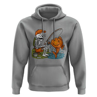 Halloween Fishing Lover Hoodie Skeleton Humor Gift - Wonder Print Shop