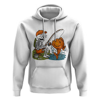 Halloween Fishing Lover Hoodie Skeleton Humor Gift - Wonder Print Shop