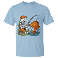 Halloween Fishing Lover T Shirt Skeleton Humor Gift - Wonder Print Shop