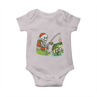 Christmas Skeleton Fishing Baby Onesie Funny Holiday Gift - Wonder Print Shop