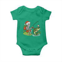 Christmas Skeleton Fishing Baby Onesie Funny Holiday Gift - Wonder Print Shop