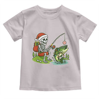 Christmas Skeleton Fishing Toddler T Shirt Funny Holiday Gift - Wonder Print Shop