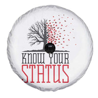 HIV Awareness Month Spare Tire Cover Know Your Status Prevention Support Gift - Wonder Print Shop
