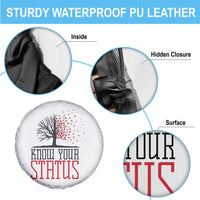 HIV Awareness Month Spare Tire Cover Know Your Status Prevention Support Gift - Wonder Print Shop