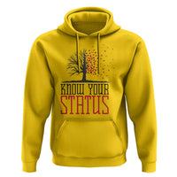HIV Awareness Month Hoodie Know Your Status Prevention Support Gift - Wonder Print Shop