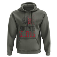 HIV Awareness Month Hoodie Know Your Status Prevention Support Gift - Wonder Print Shop