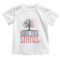HIV Awareness Month Toddler T Shirt Know Your Status Prevention Support Gift - Wonder Print Shop