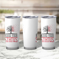 HIV Awareness Month Tumbler Cup Know Your Status Prevention Support Gift - Wonder Print Shop