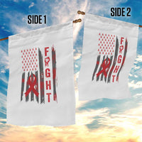 Fight For A Cure HIV AIDS Awareness Garden Flag Patriotic Red Ribbon Gift - Wonder Print Shop