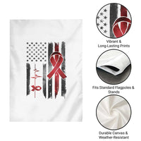 World AIDS Day Garden Flag American Flag Red Ribbon Gift - Wonder Print Shop