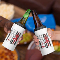 World AIDS Day 4 in 1 Can Cooler Tumbler American Flag Red Ribbon Gift - Wonder Print Shop