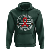 Support Educate Care Cure HIV Awareness Month Gift Hoodie - Wonder Print Shop