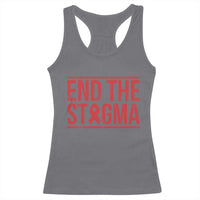 HIV Awareness End The Stigma Racerback Tank Top Support Empowerment Gift - Wonder Print Shop