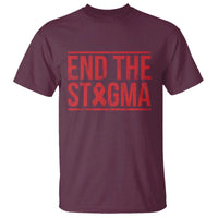 HIV Awareness End The Stigma T Shirt Support Empowerment Gift - Wonder Print Shop