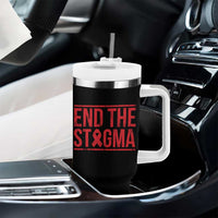 HIV Awareness End The Stigma Tumbler With Handle Support Empowerment Gift - Wonder Print Shop
