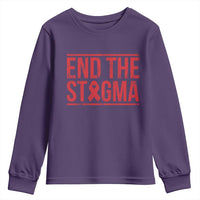 HIV Awareness End The Stigma Youth Sweatshirt Support Empowerment Gift - Wonder Print Shop