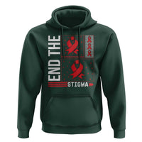 End The Stigma HIV Awareness Hoodie Red Ribbon Gift - Wonder Print Shop