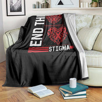 HIV Awareness End The Stigma Throw Blanket World AIDS Day Gift - Wonder Print Shop