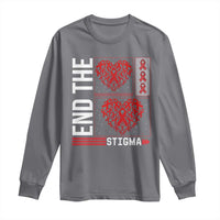 HIV Awareness End The Stigma Long Sleeve Shirt World AIDS Day Gift - Wonder Print Shop