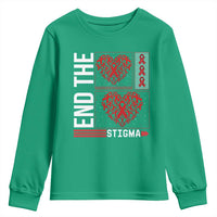 HIV Awareness End The Stigma Youth Sweatshirt World AIDS Day Gift - Wonder Print Shop