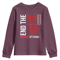 HIV Awareness End The Stigma Youth Sweatshirt World AIDS Day Gift - Wonder Print Shop