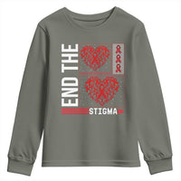 HIV Awareness End The Stigma Youth Sweatshirt World AIDS Day Gift - Wonder Print Shop